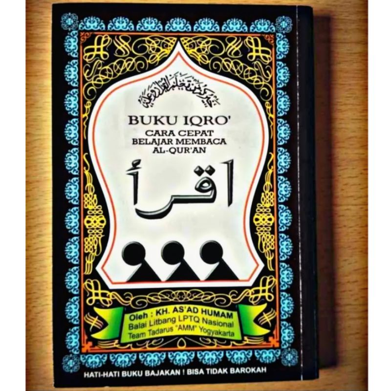 BUKU IQRO HITAM BENDEL 1 Sampai 6/IQRO ANAK CARA CEPAT BELAJAR MEMBACA AL-QUR'AN