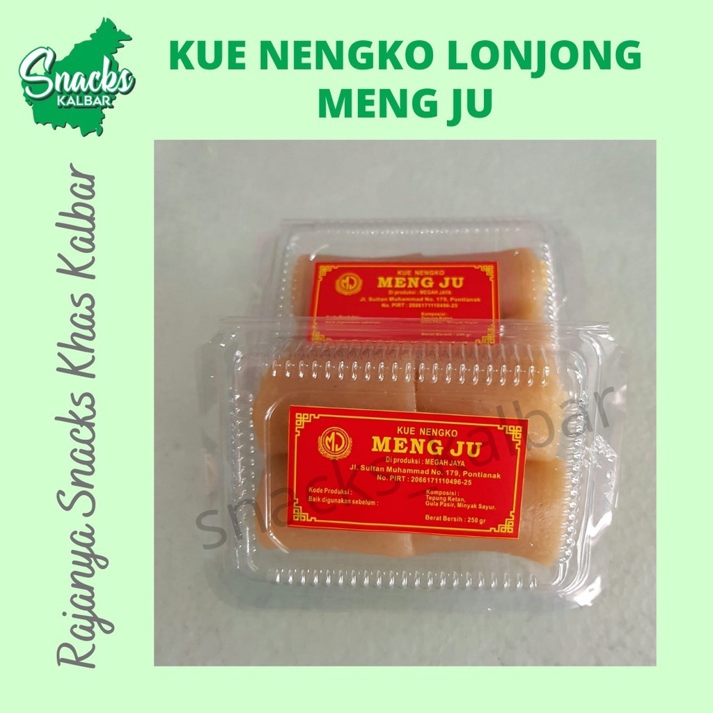 

NengKo/Nyonkau/ Nyonko/Lauma Ko/Mochi non Halal MENG JU Khas Pontianak