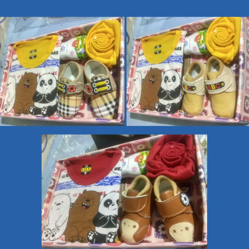 Kado bayi baru lahir/parsel sambang bayi - COWOK- ready sesuai gambar.-Bear