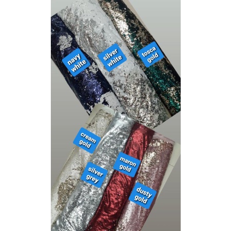 Tille / Tulle Full Sequins /Full Spangle Bolak Balik Premium