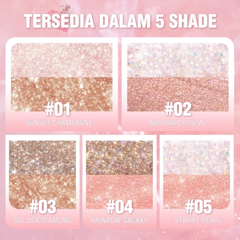 [BISA COD] Pinkflash #DoubleGlow 2 in 1 All Glow Liquid Eyeshadow