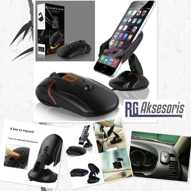 Transformer Car Holder Mouse / Holder mobil berbentuk Mouse /Acc HP