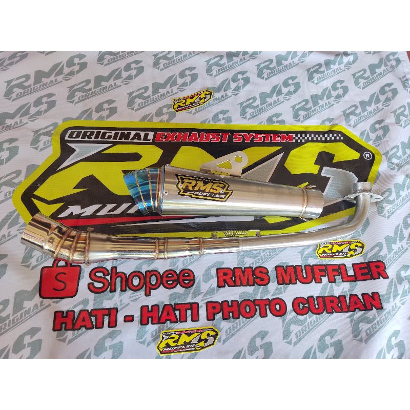Knalpot racing Jupiter z z1 vega r revo blade smash grand DLL RMS Muffler Original
