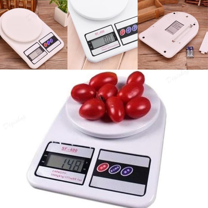 (COD) Timbangan Digital Elektrik Scale Dapur SF 400 pengukur Berat makanan