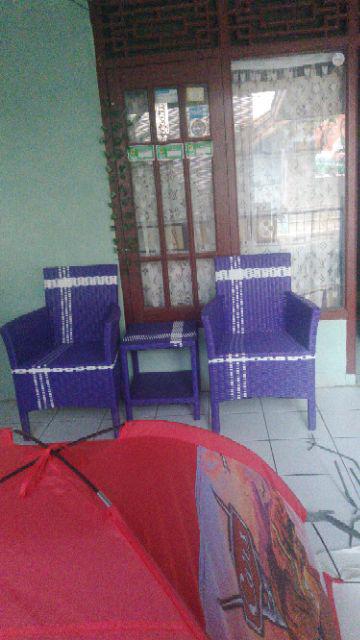 Kursi Teras Rotan Model Hawai