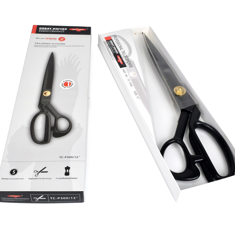 Gunting Potong Bahan Kain Golden Eagle 12 inch TC-P300 - Tailor Scissor