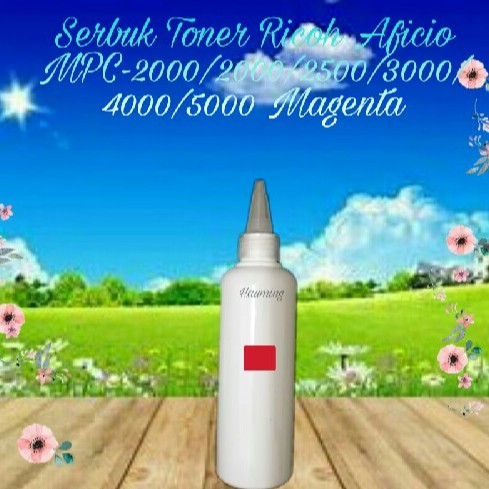 Serbuk Toner Ricoh Aficio MP C2000 C2500 C3000 C4000 C5000 MPC2000 MPC2500 MPC3000 Magenta 1x Isi