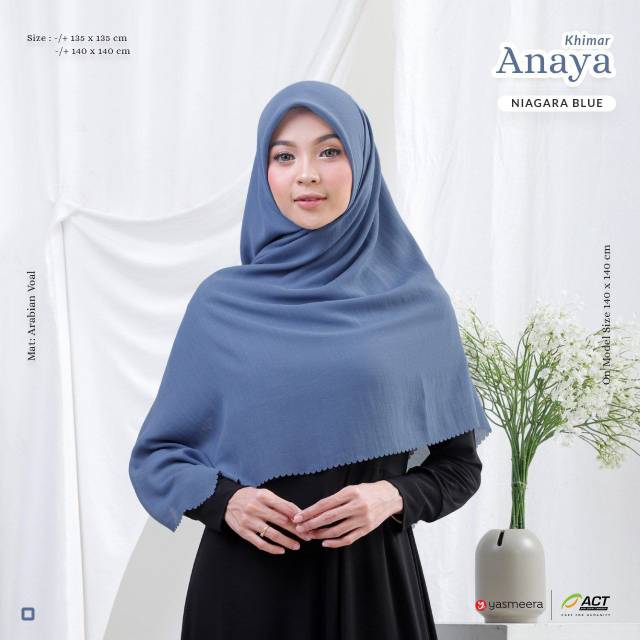 KHIMAR VOAL/SCARF ANAYA SYAR'I BY YASMEERA