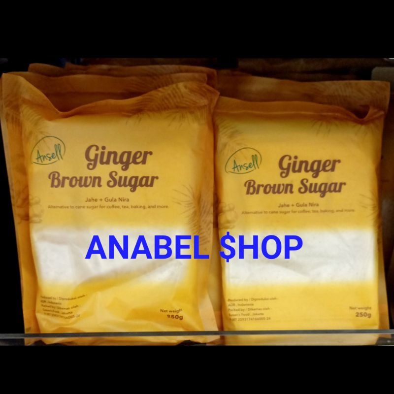 

Ansell Ginger Brown Sugar Jahe Gula Nira Bubuk 250 Gram