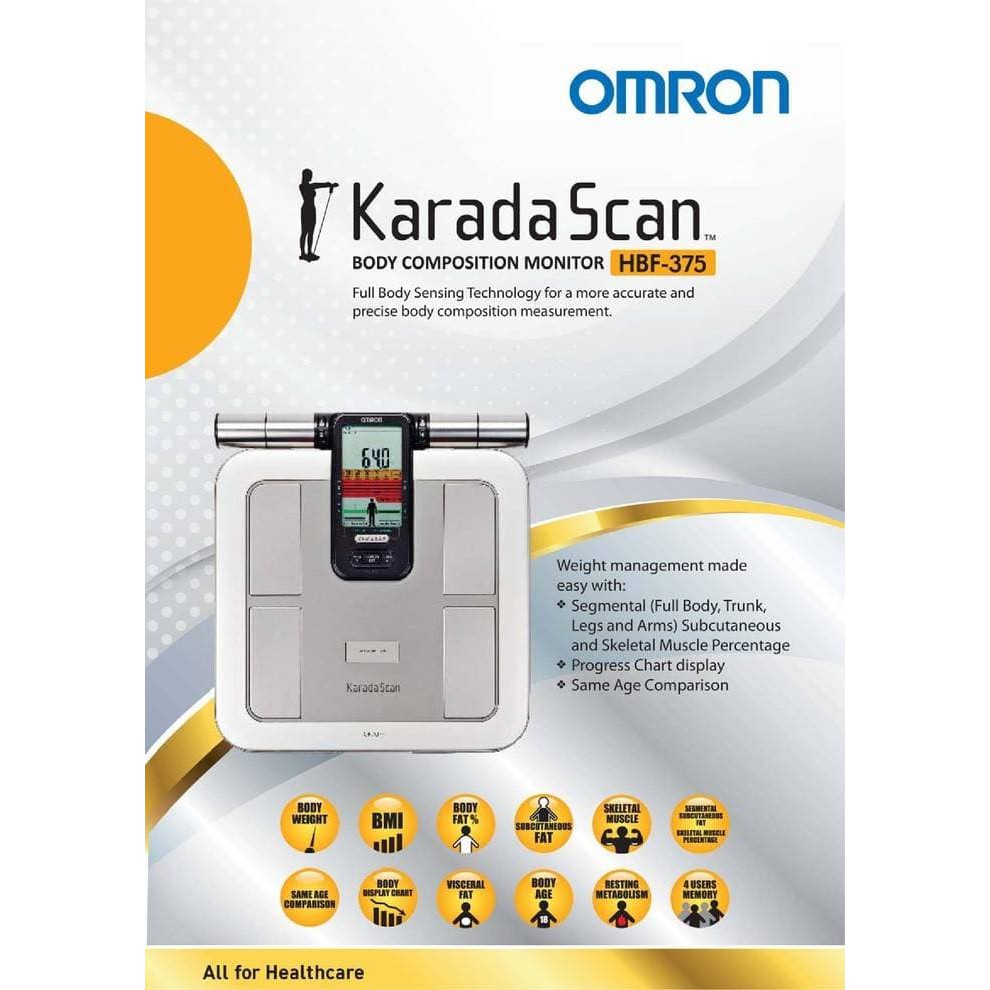 Timbangan Omron Karada Scan Hbf 375 Body Fat Composition Monitor