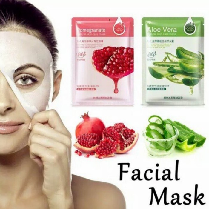 ORIGINAL Bahan Natural Masker Wajah Facial Mask Skin Care Sheet Mask