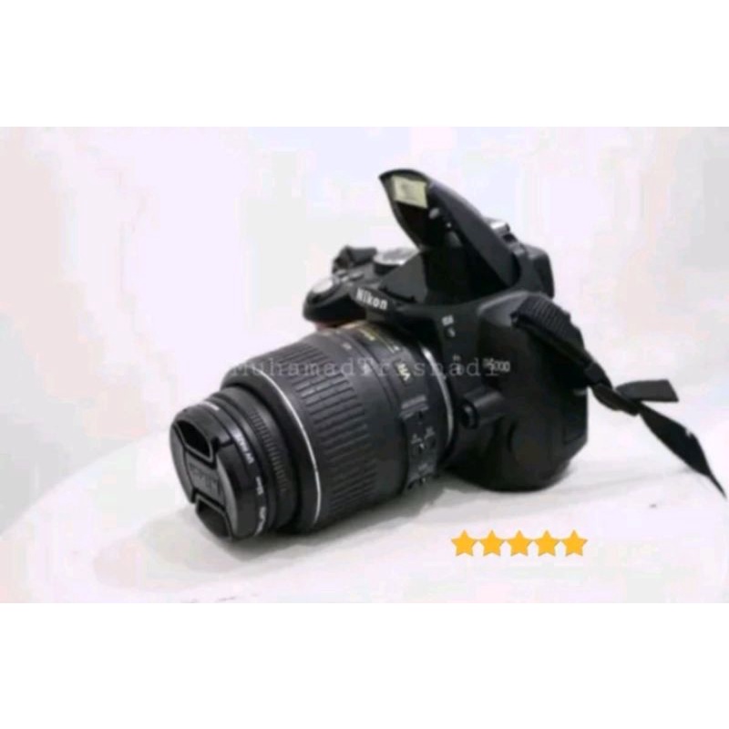 Camera Kamera DSLR Nikon D5000 Lensa 18-55mm Hitam Murah