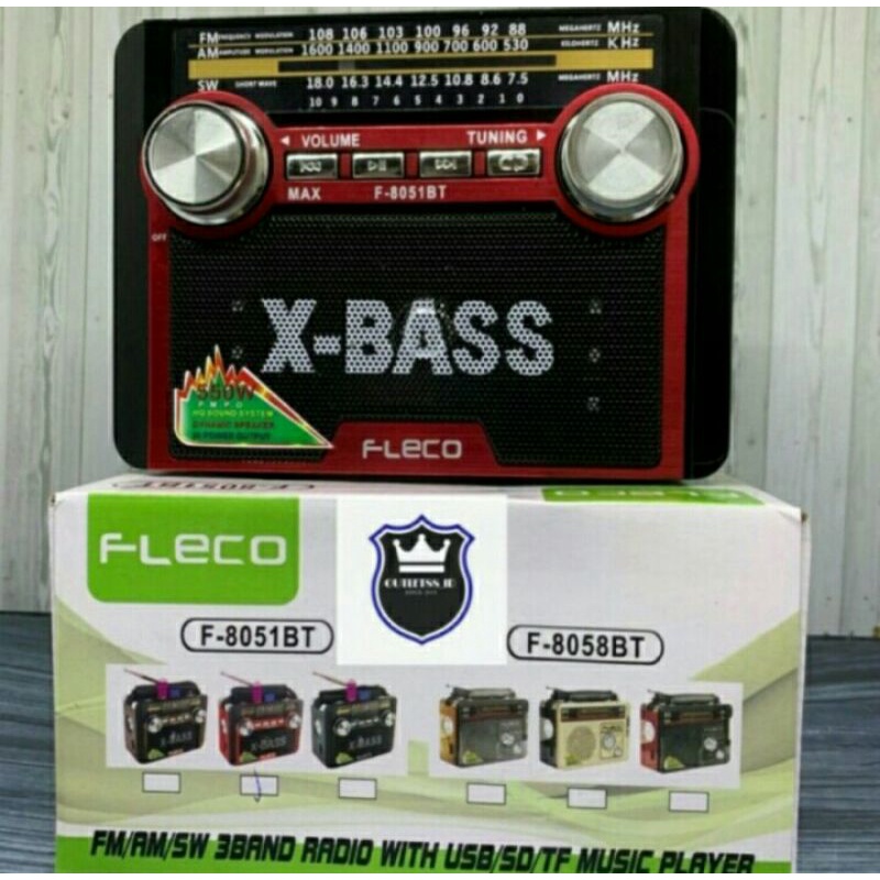 Cod Bayar ditempat Radio Jadul FM AM SW//Fleco F-8058BT//Radio X BAS