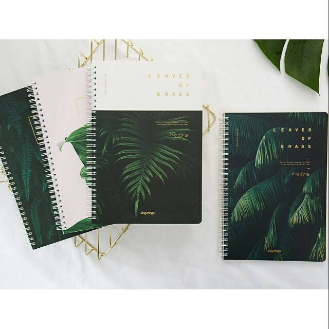 

Leaves of Grass Spiral Ruled Notebook B5