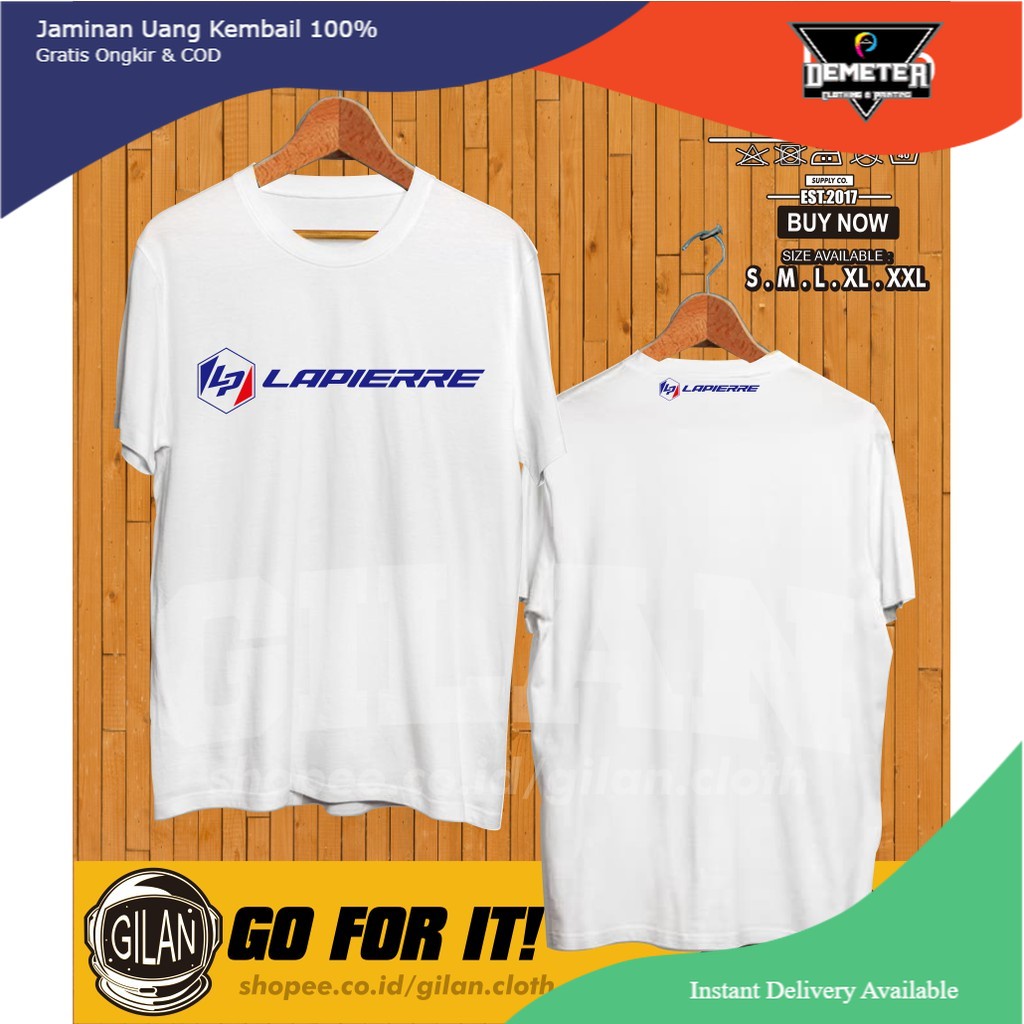 Kaos Baju Lapierre La pierre Bike Logo Sepeda Road Bike MTB Kaos Olahraga - Gilan Cloth