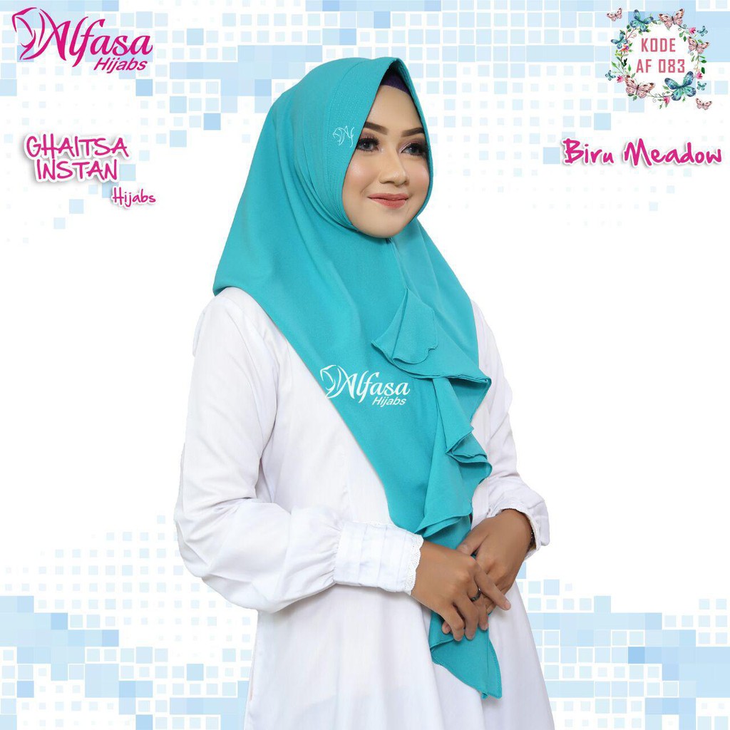 GHAITSA INSTAN ALFASA / JILBAB INSTAN REMPEL DEPAN SEPERTI HOODIE GHEESA INSTAN