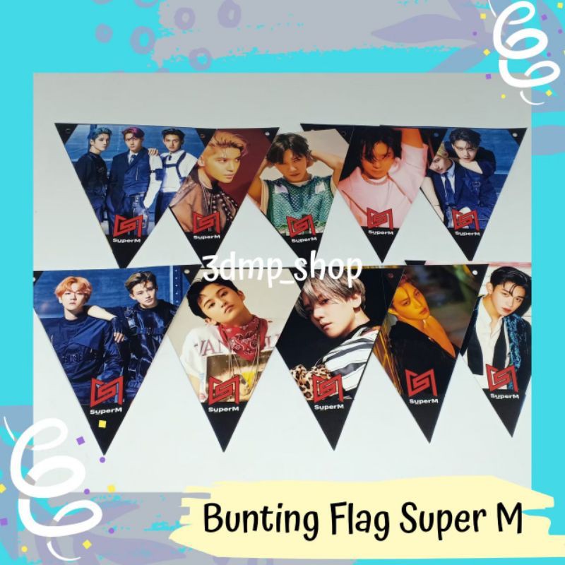 Bunting Flag Super M