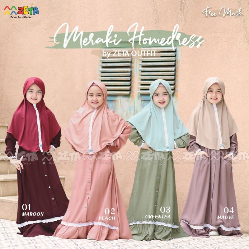 Gamis Anak Zeta - Meraki Series