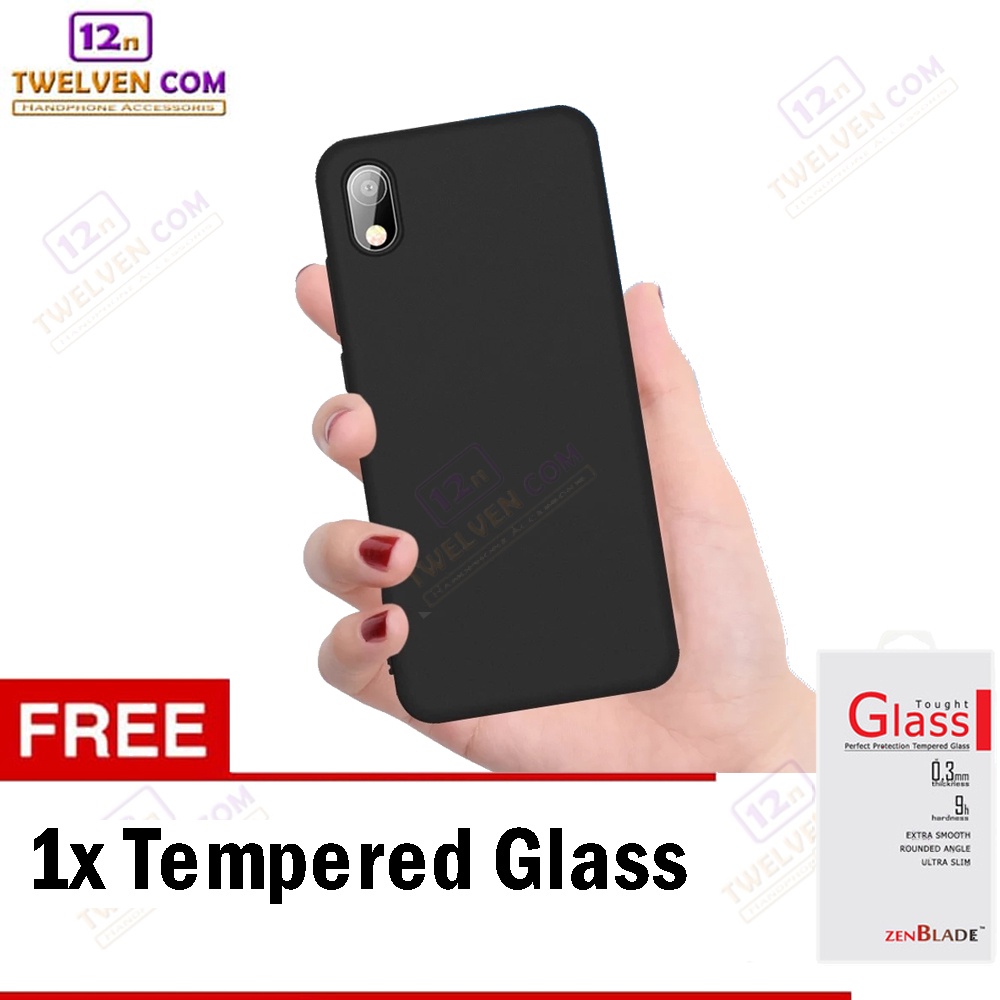 [FLASH SALE] Case Slim Matte Softcase Samsung A01 Core - Free Tempered Glass