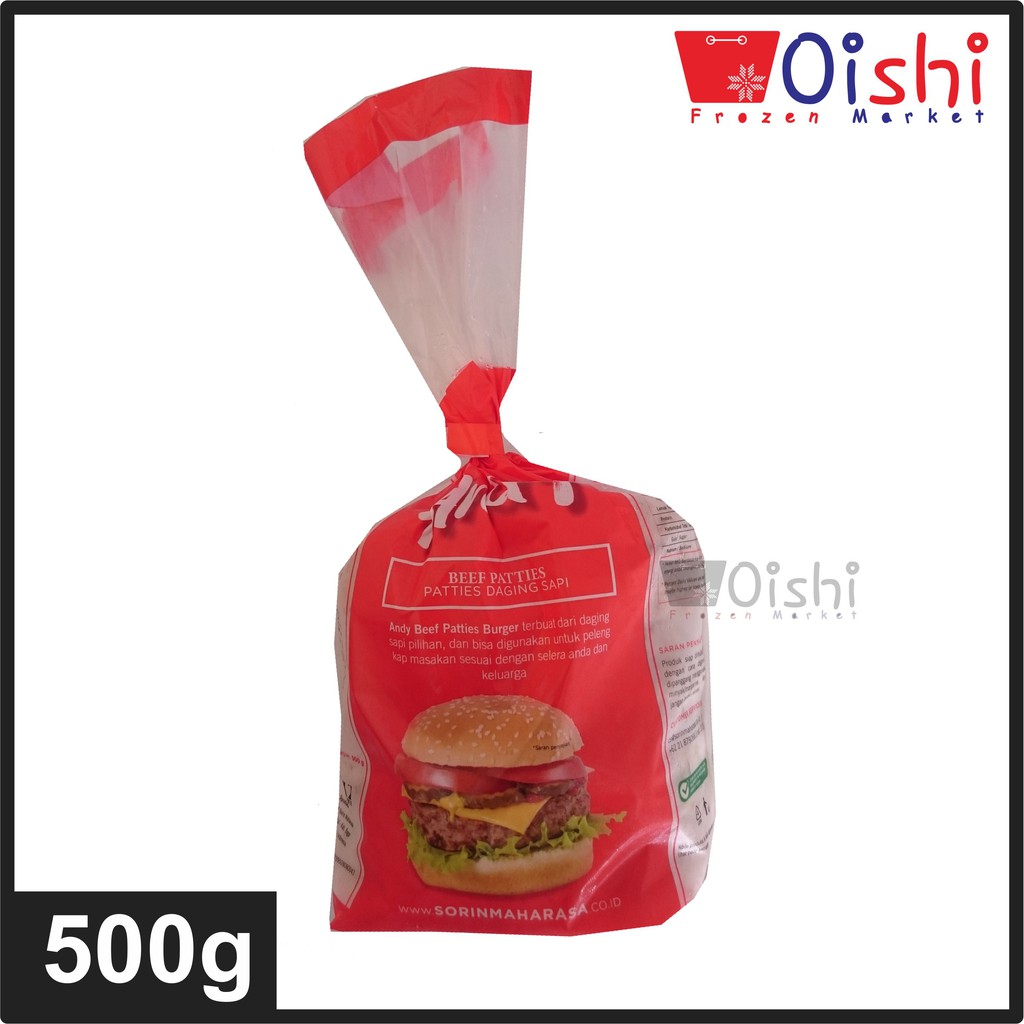 Andy Beef Patties 500g Burger Daging Sapi Shopee Indonesia