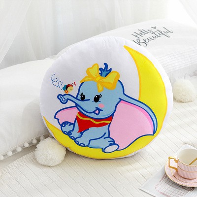 Bantal Boneka Stuffed Bentuk Gajah Lucu Bahan Plush Lembut untuk Bayi