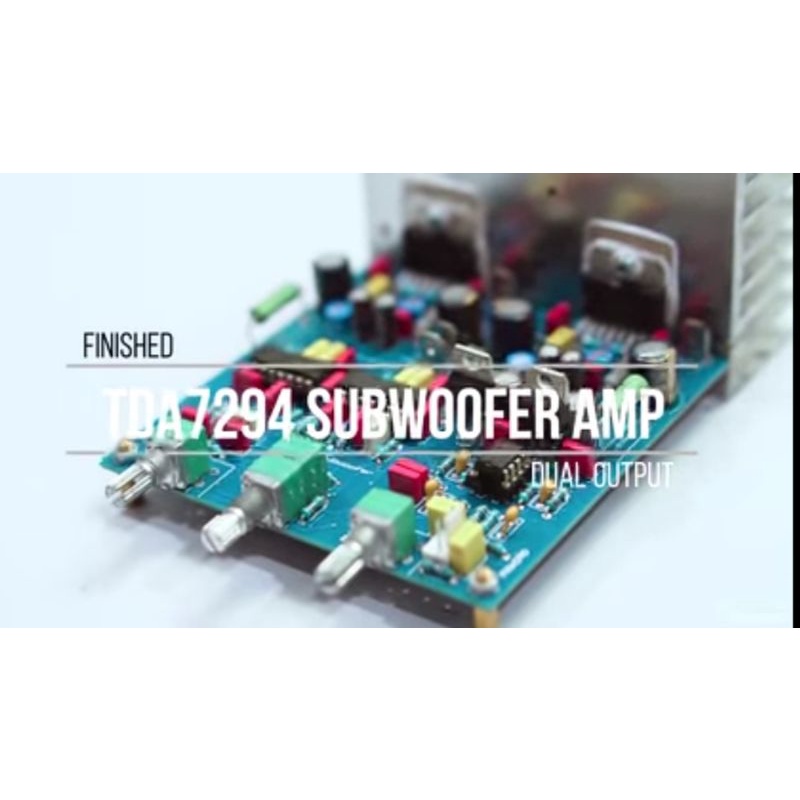 PCB DOUBEL LAYER TDA 7293/7294 streo plush tone control subwoofer design Wahyu eko romathon