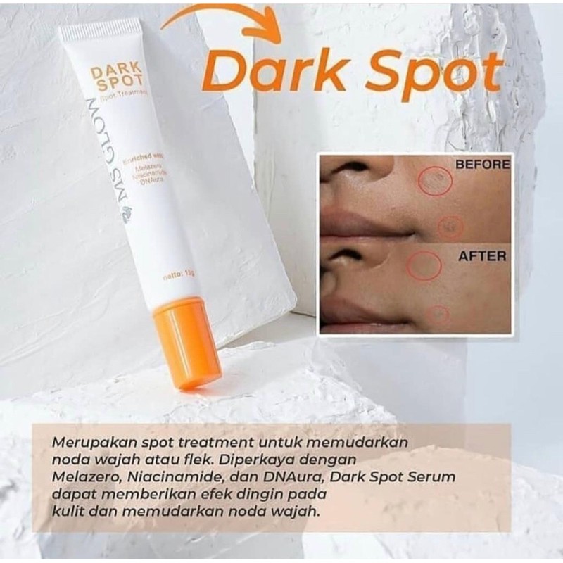 (BISA COD) [Seller Resmi by Ms Glow |Buy 1 Get gift] DARK SPOT SERUM by MS GLOW