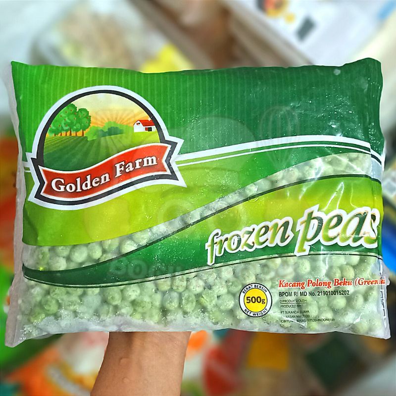 Jual Golden Farm Frozen Peas 500g/Kacang Polong Golden Farm/Kacang ...