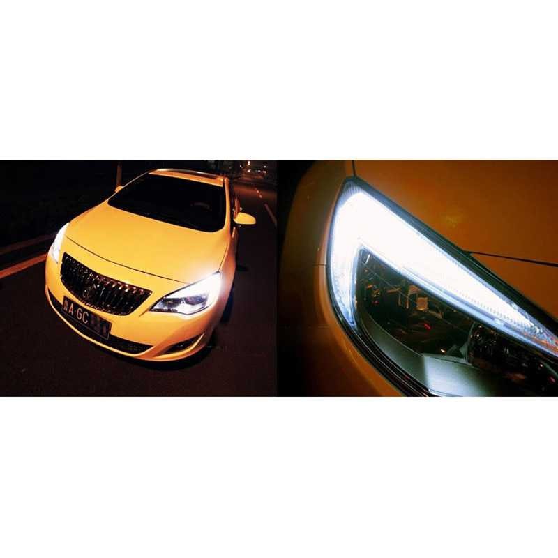 Lampu Mobil Headlight LED T10 W5W 2 COB 2 PCS - White