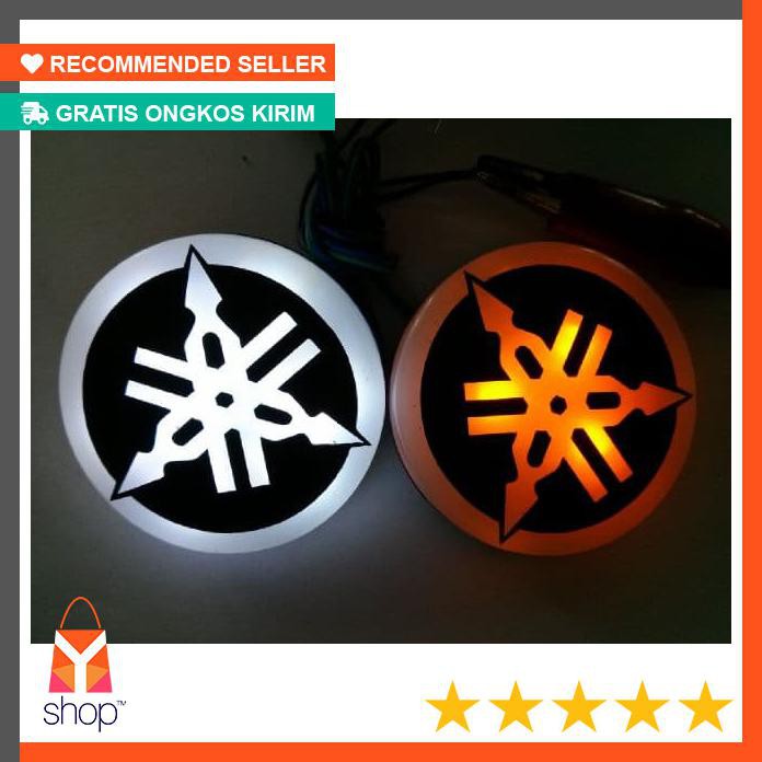 DISKON BESAR ! EMBLEM LAMPU SENJA DAN SEN LED LOGO YAMAHA NMAX, VIXION, SCORPIO - Hijau Tua