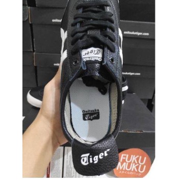 Sepatu Onitsuka Mexico 66 Black White Leather BNIB