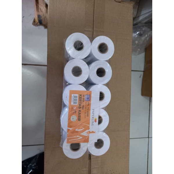 

KERTAS PRINTER KASIR Ukuran 58 x 48 x 18 mm isi 10 roll