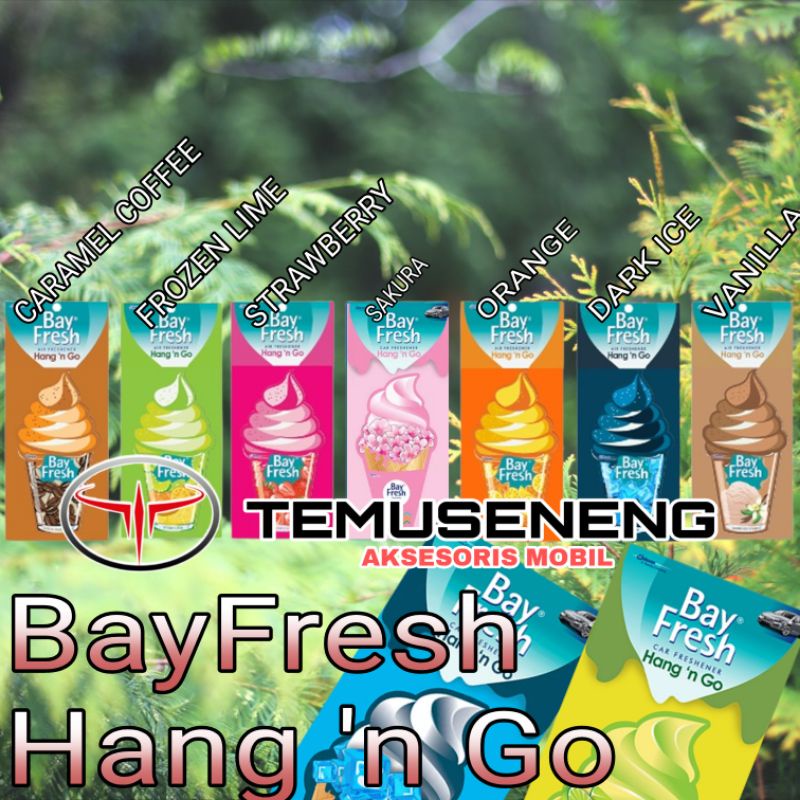 Parfum Mobil Bayfresh Hang N Go Kertas Pengharum Parfum Mobil Gantung