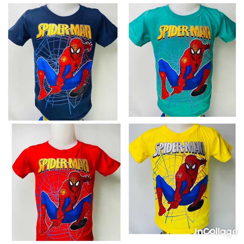Kaos anak laki-laki-kaos SPIDERMAN 1-10 tahun