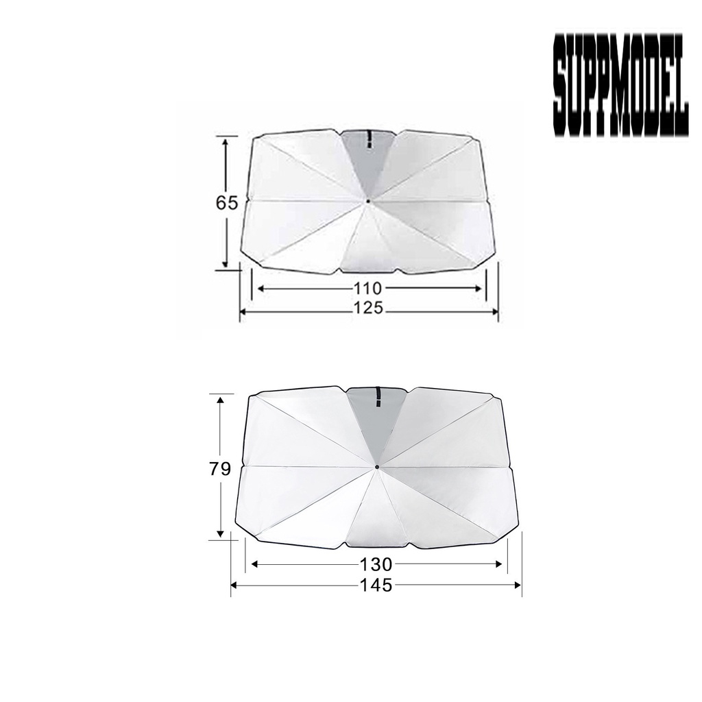 Payung Lipat Bahan Metal Untuk Kaca Depan Mobil