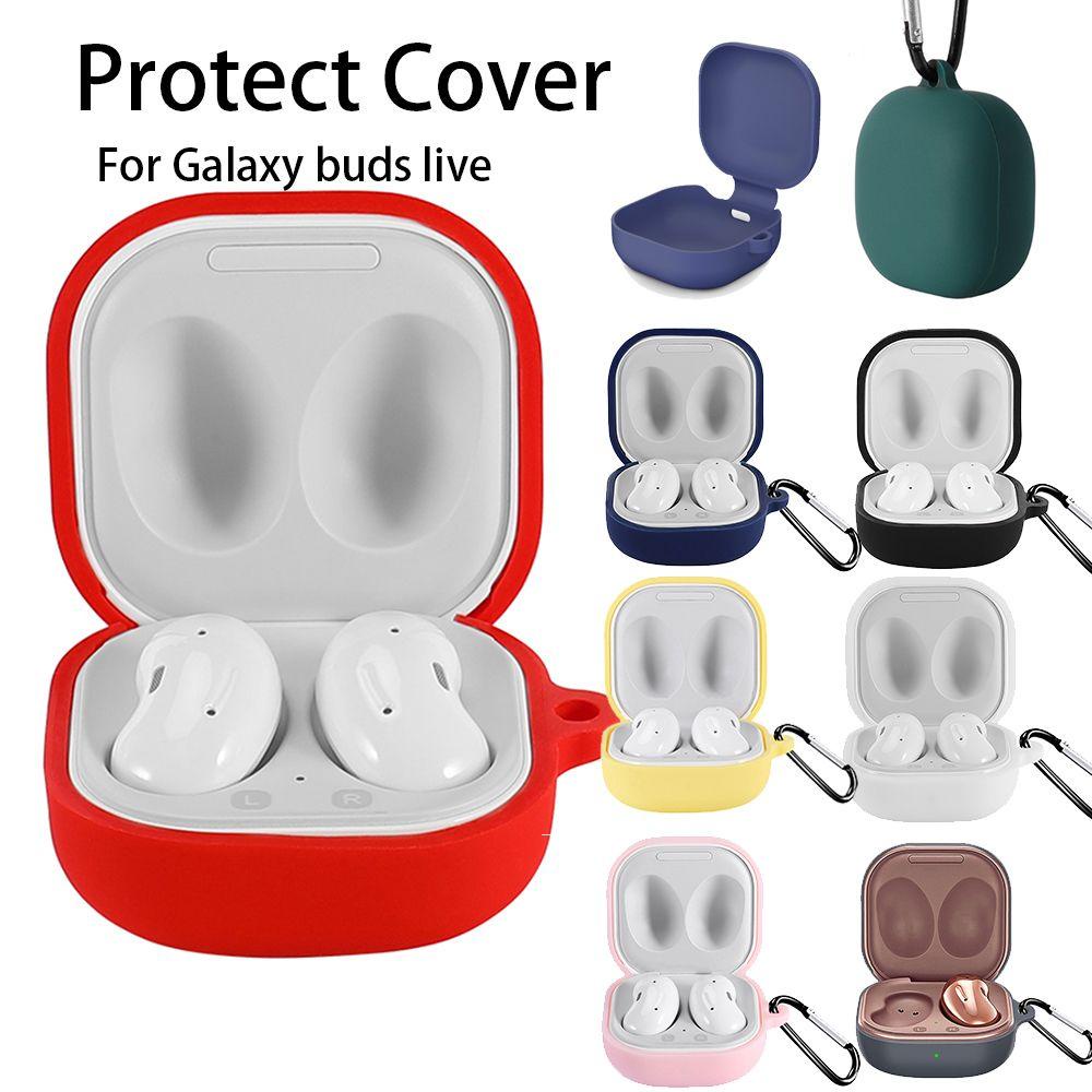 POPULAR Populer Lembut Penutup Silikon Fleksibel Aksesoris Shockproof Earphone Case Anti Jatuh Untuk Samsung Galaxy Buds live