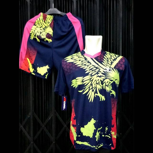 Jersey Volly Mizuno Elang Peta NPK / Baju Voli / Kostim Tim /  Kaos Setelan Olahraga Volley Ball