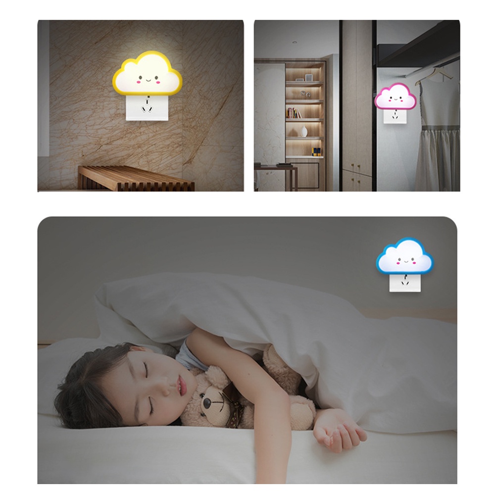 (Cod Tangding) Lampu Malam Led Bentuk Awan Hemat Energi Untuk Kamar Bayi