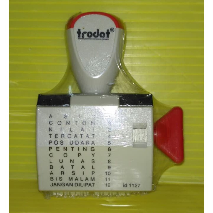 

NEW Trodat 1127 Stempel Text Indonesia Ukuran 4 mm TERLARIS