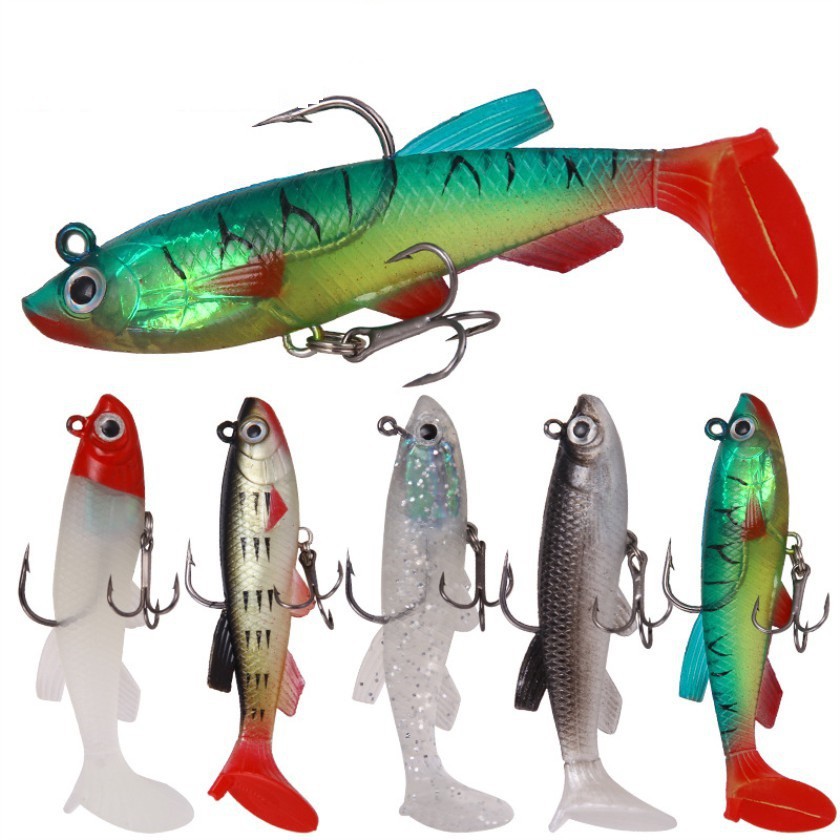 SYFishing 1Pc Umpan Pancing Soft Bait Bentuk Cacing Ukuran 8.5cm 13g Fishing Lure