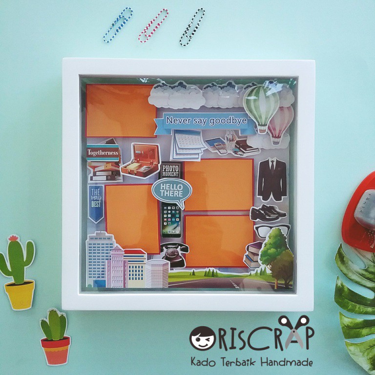 Kado Farewwll TERBAIK / Scrapframe 3d farewell / include cetak foto
