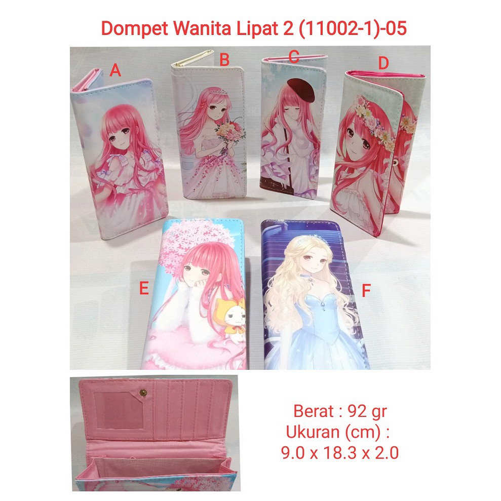 Dompet Wanita Dewasa &amp; Anak2 Lipat 2 (11002-1) 05