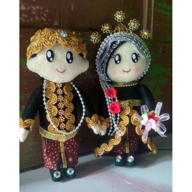 Boneka Pengantin Adat Jawa Hijab Shopee Indonesia