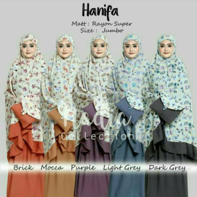 Mukena batik hanifah nadia collection