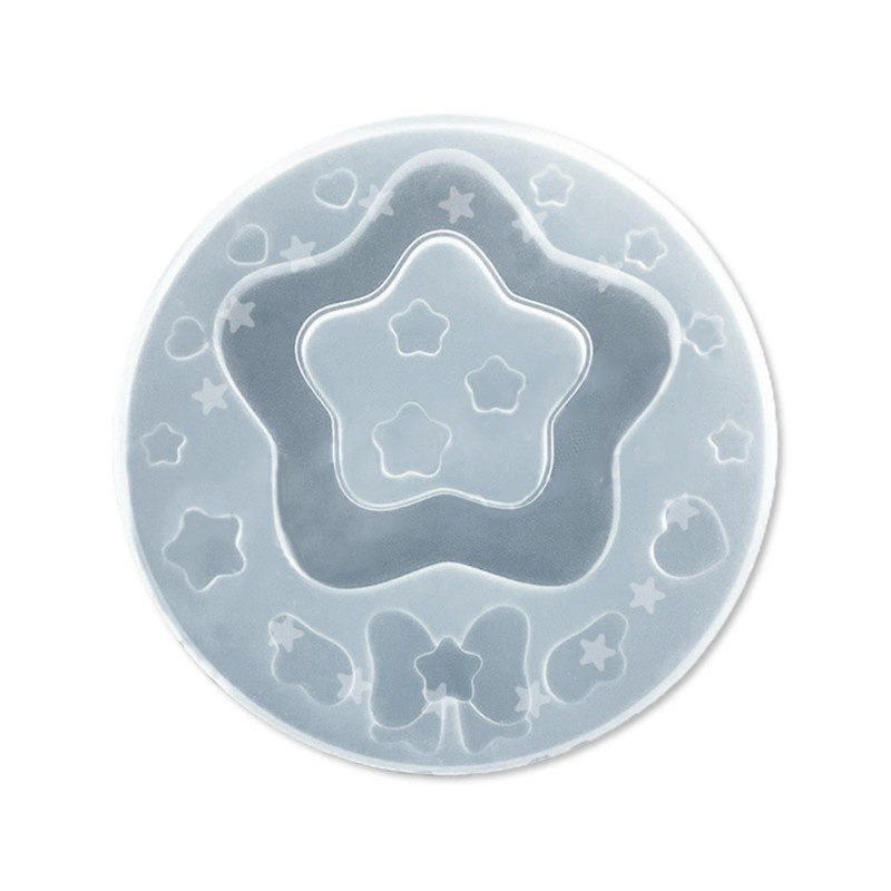 Glitter Cute Universe Quicksand Epoxy Resin Mold Pendant Silicone Mould DIY Crafts Jewelry Decorations Casting Tool