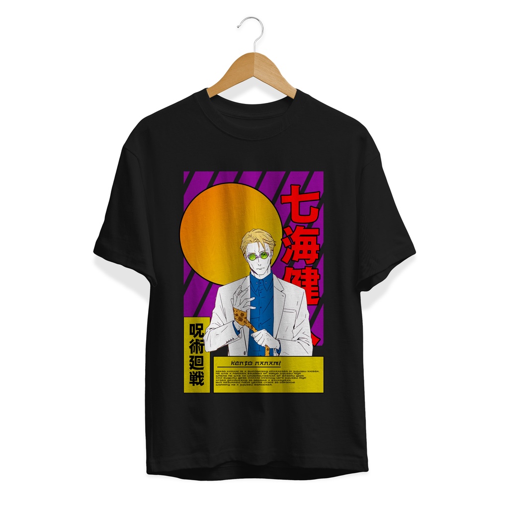 T-SHIRT KAOS ANIME NANAMI GOJOUSATORU JUJUTSU KAISEN ITADORI YUUJI ANIME MANGA