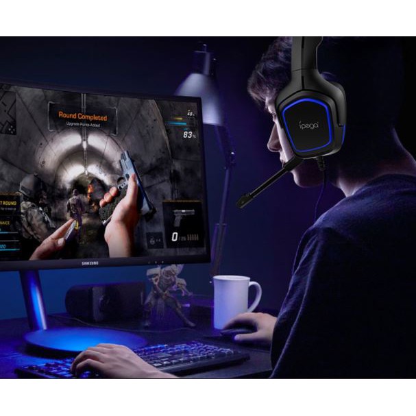 headset gaming ipega wired audio 3.5mm stereo for Ps4 N-switch Xbox hp laptop Pc pg-r006 - Headphone r006b