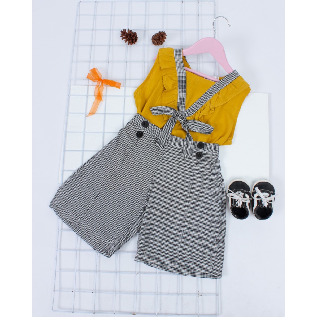 KALILA - TANISHA Setelan Baju Anak Perempuan Umur 3 - 7 Tahun / Bahan Cringkle