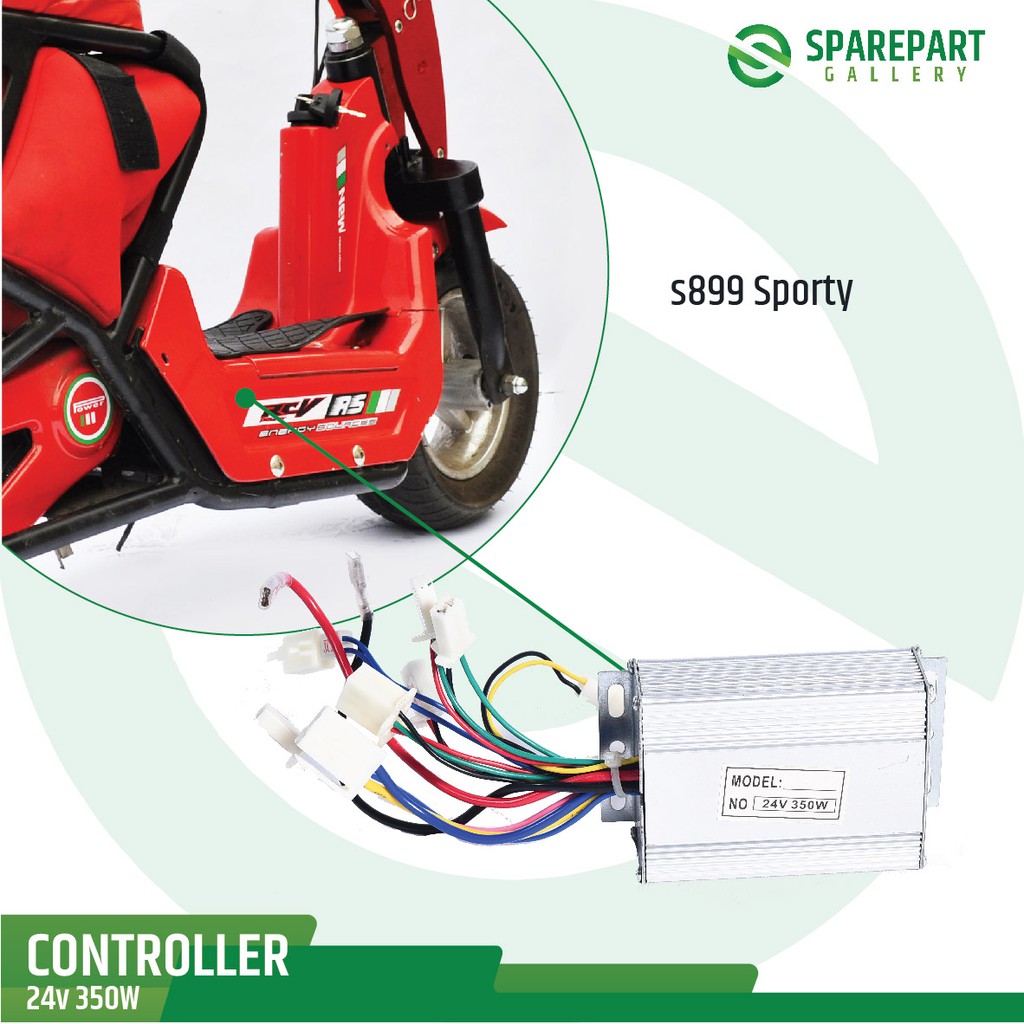 Controller skuter listrik 24v DC 350w skuter sporty s899 mr.jackie