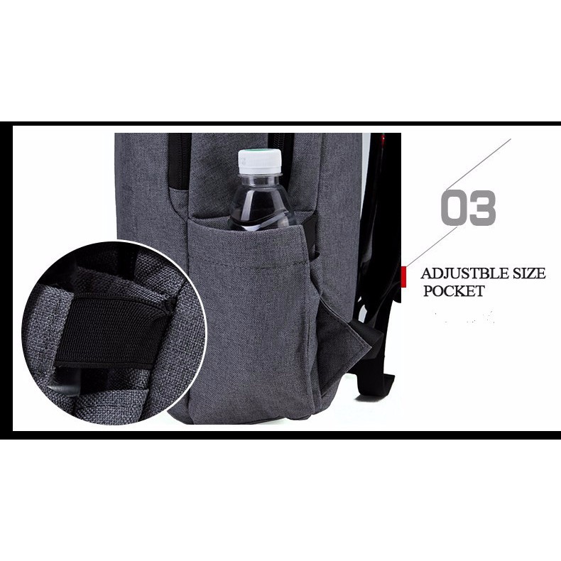 Tas TIGERNU T-B3090A Updated USB 15.6 Inch - Anti Theft - Black